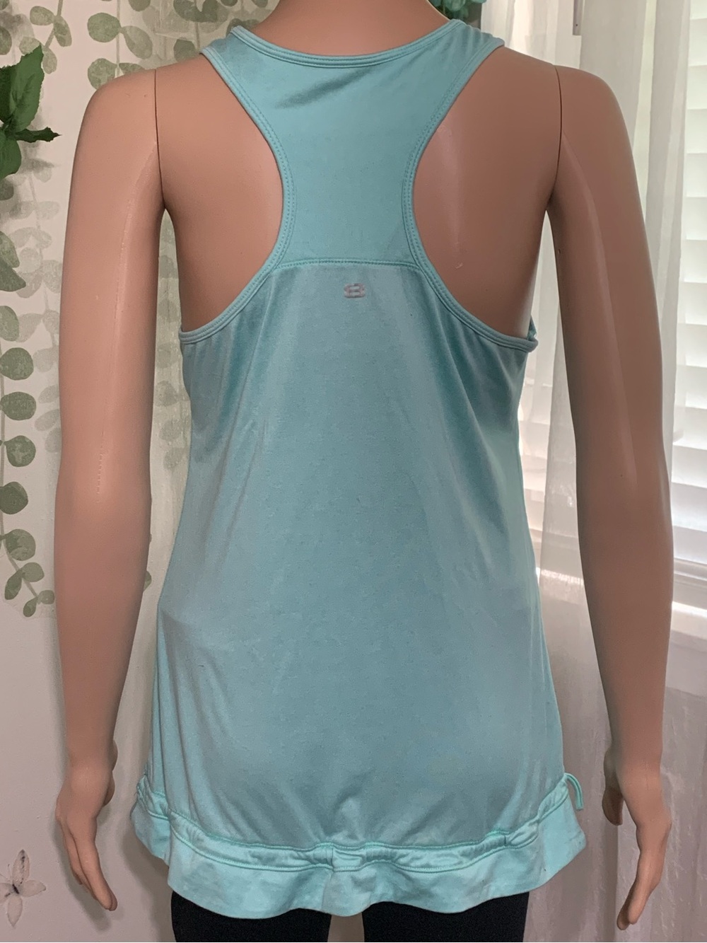 FREE w/purchase Layer 8 Light Aqua Racerback Drawstring Tank - Picture 4 of 9